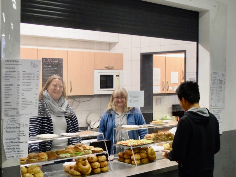Die Cafeteria der Elsa-Br&auml;ndstr&ouml;m-Schule